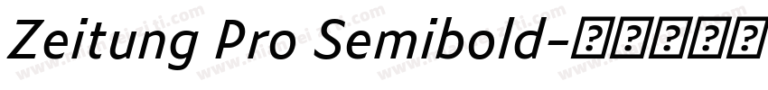 Zeitung Pro Semibold字体转换